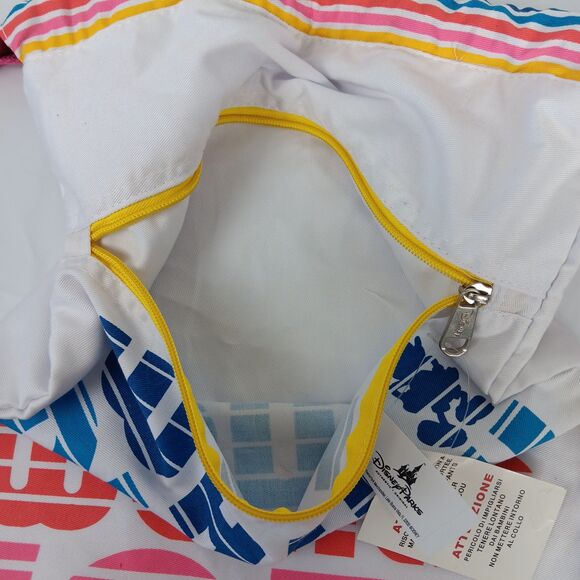 Walt Disney World 1971 Cinch Sack Tote Mickey Mouse Rainbow Colors Disney Parks - Picture 11 of 12